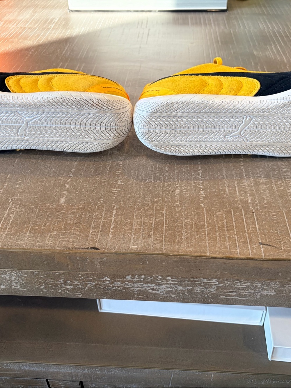 Puma Porsche Legacy Driving Shoes Racing Yellow Suede Men’s US 9.5 - Picture 6 of 14